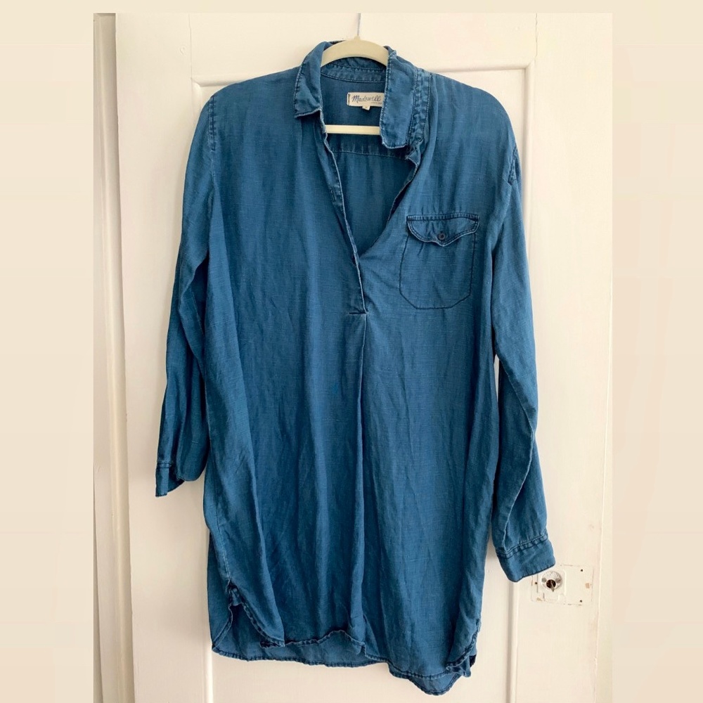 Madewell Linen Chambray dress